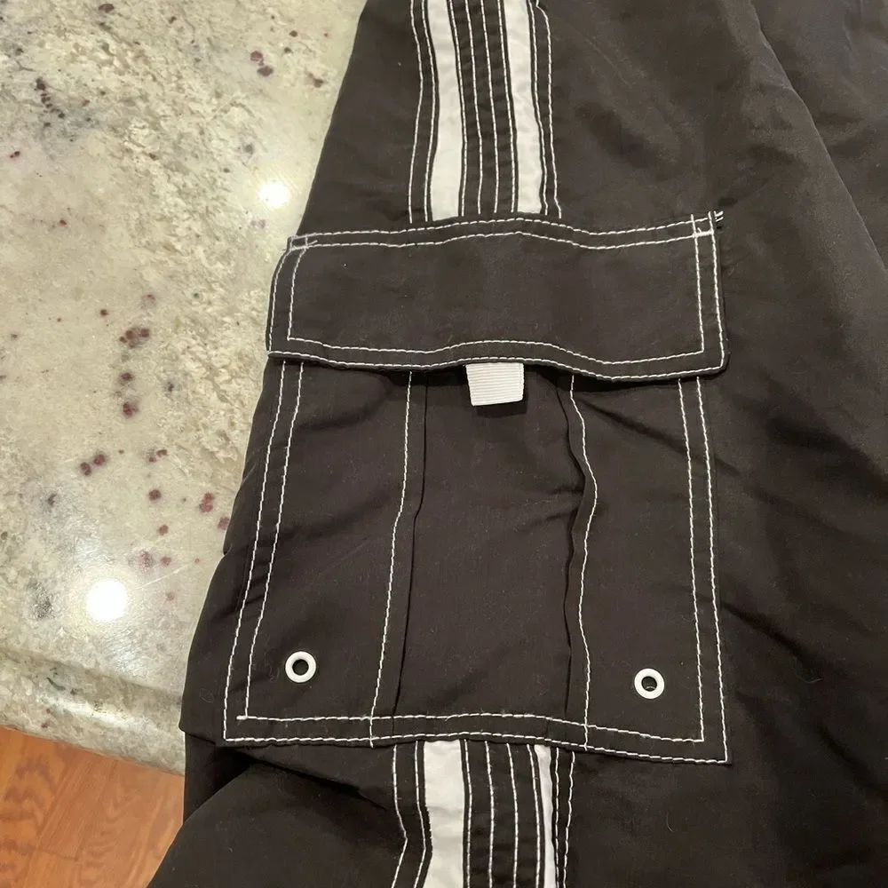 North 15 Black & White Board Shorts sz 5X NWT
